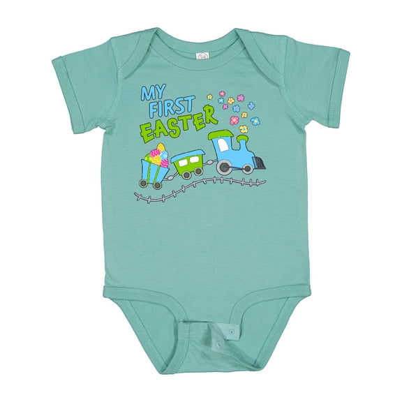 Inktastic My First Easter Train Boys or Girls Baby Bodysuit