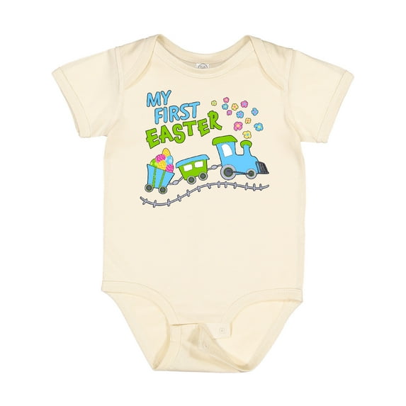 Inktastic My First Easter Train Boys or Girls Baby Bodysuit