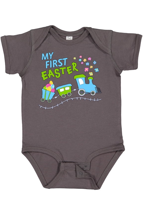 My First Easter Train Boys or Girls Baby Bodysuit