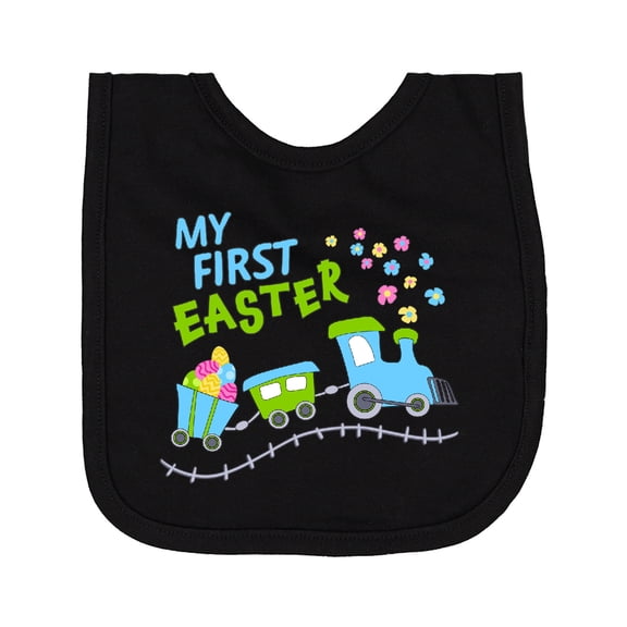 Inktastic My First Easter Train Newborn Bib