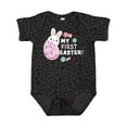 thumbnail image 1 of Inktastic My First Easter with Bunny Behind Egg Girls Baby Bodysuit, 1 of 5