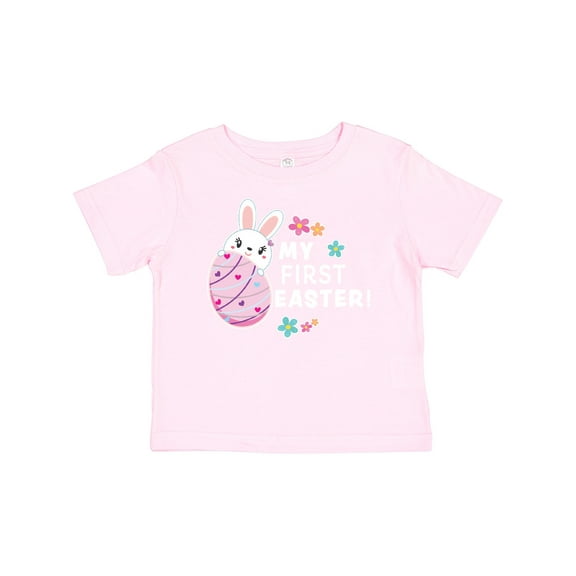 Inktastic My First Easter with Bunny Behind Egg Girls Baby T-Shirt