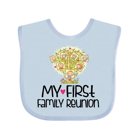 Inktastic My First Family Reunion Boys or Girls Baby Bib