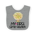 thumbnail image 1 of Inktastic My First Family Reunion Boys or Girls Baby Bib, 1 of 4