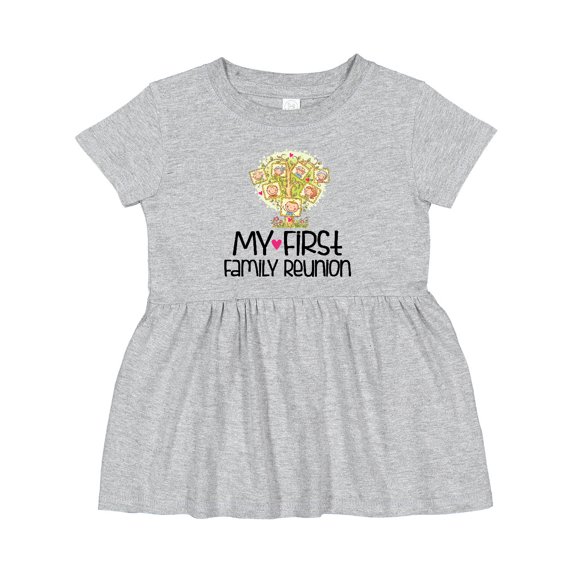 Inktastic My First Family Reunion Girls Baby Dress