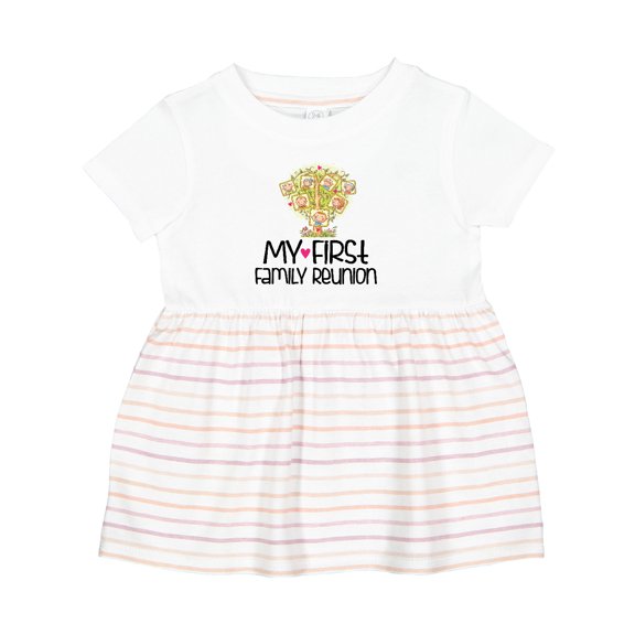 Inktastic My First Family Reunion Girls Baby Dress