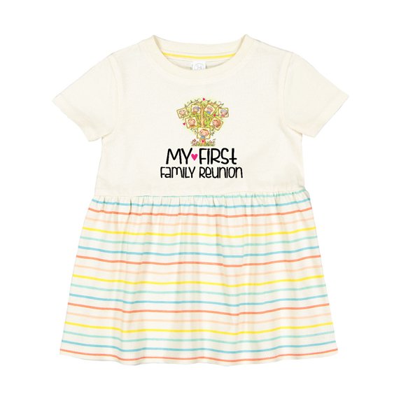 Inktastic My First Family Reunion Girls Baby Dress