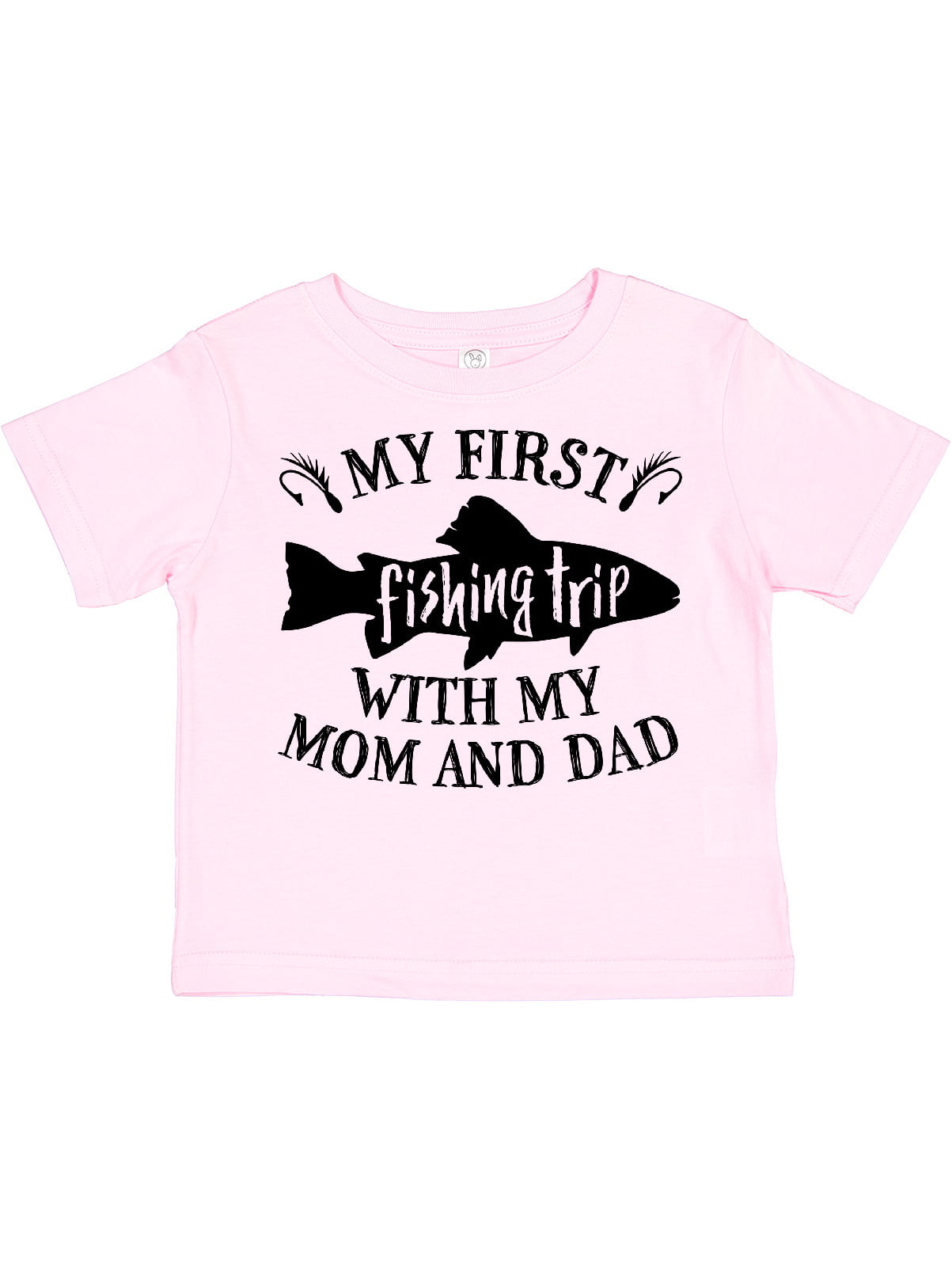 Inktastic My First Fishing Trip with My Mom and Dad Boys or Girls Toddler T- Shirt 
