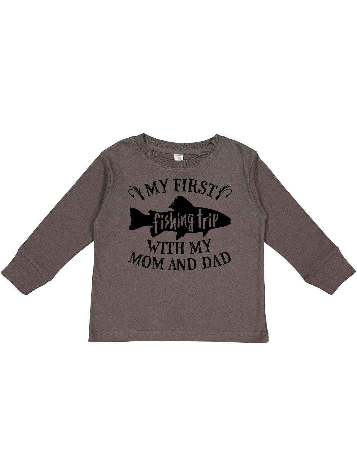 Inktastic Fishing Boy or Dad Boys Long Sleeve Toddler T-Shirt