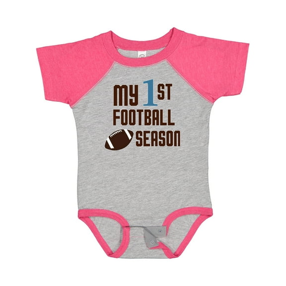 Inktastic My First Football Season Boys or Girls Baby Bodysuit
