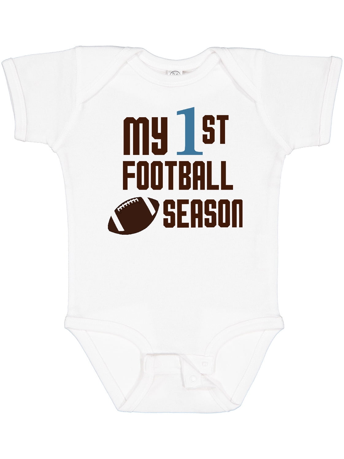 Inktastic My First Football Season Boys or Girls Baby Bodysuit