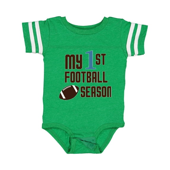 Inktastic My First Football Season Boys or Girls Baby Bodysuit