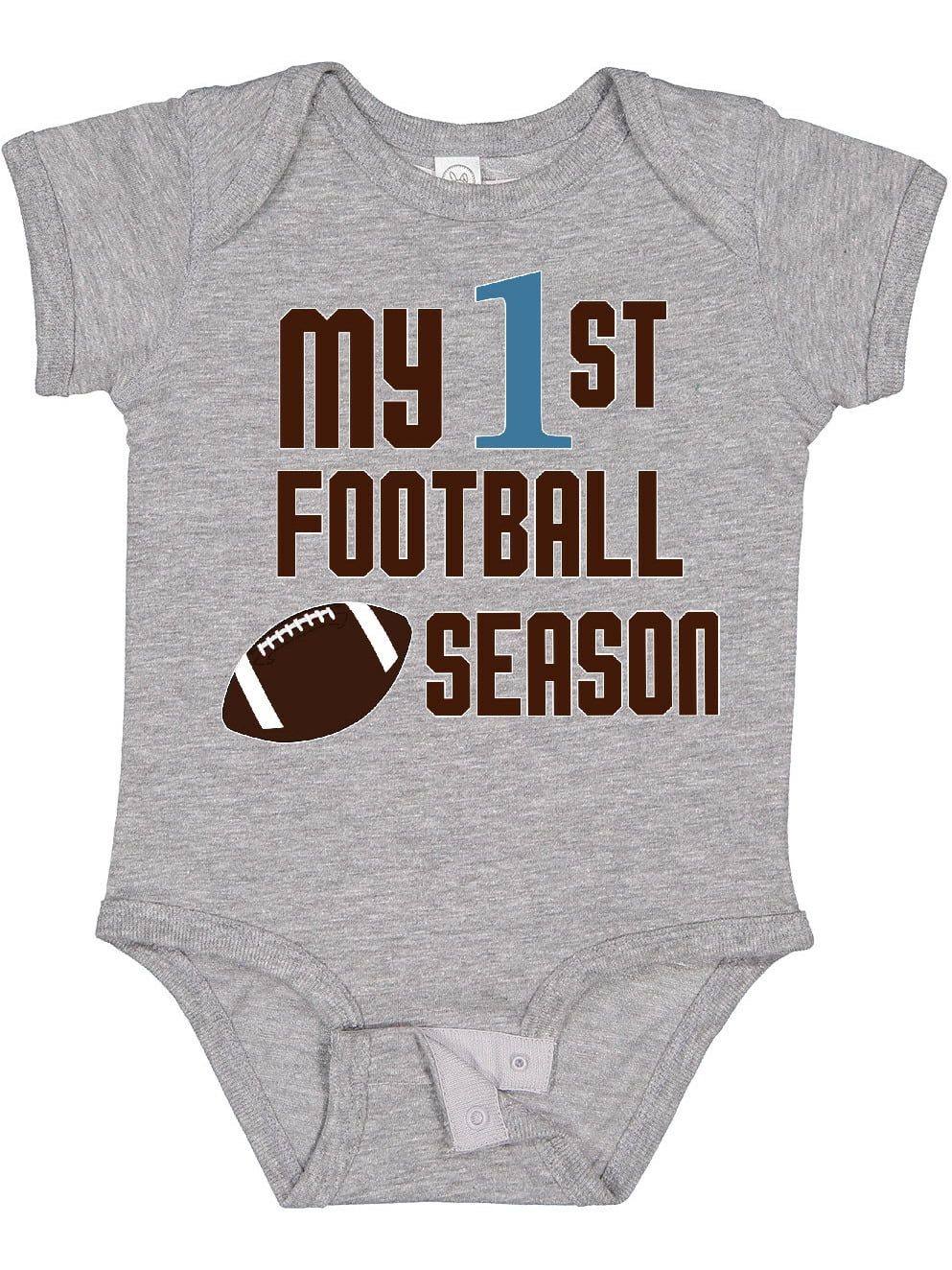Inktastic My First Football Season Boys or Girls Baby Bodysuit