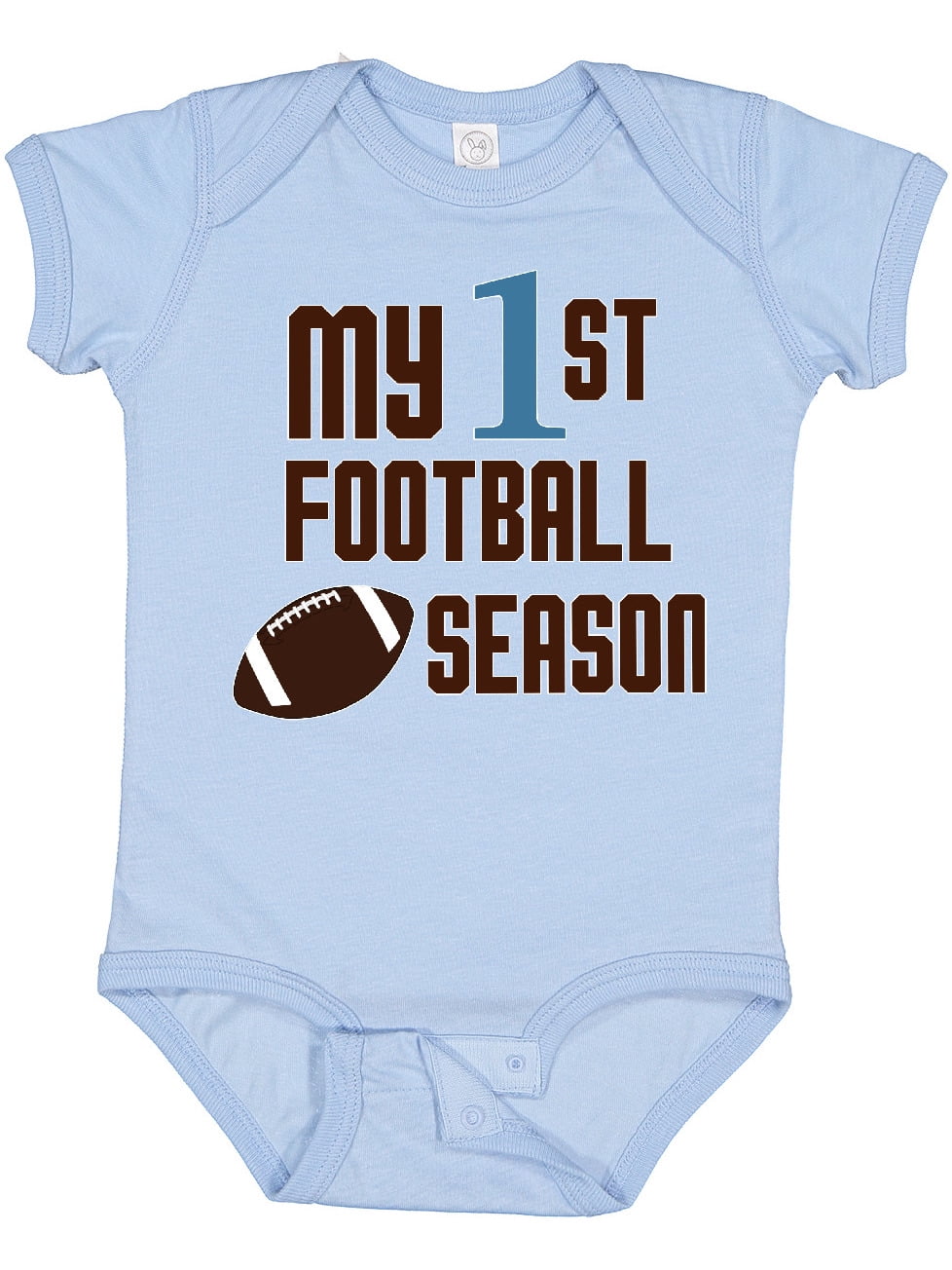 Inktastic My First Football Season Boys or Girls Baby Bodysuit