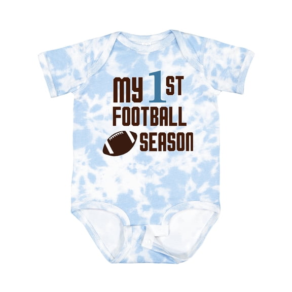 Inktastic My First Football Season Boys or Girls Baby Bodysuit