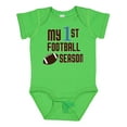 thumbnail image 1 of Inktastic My First Football Season Boys or Girls Baby Bodysuit, 1 of 5