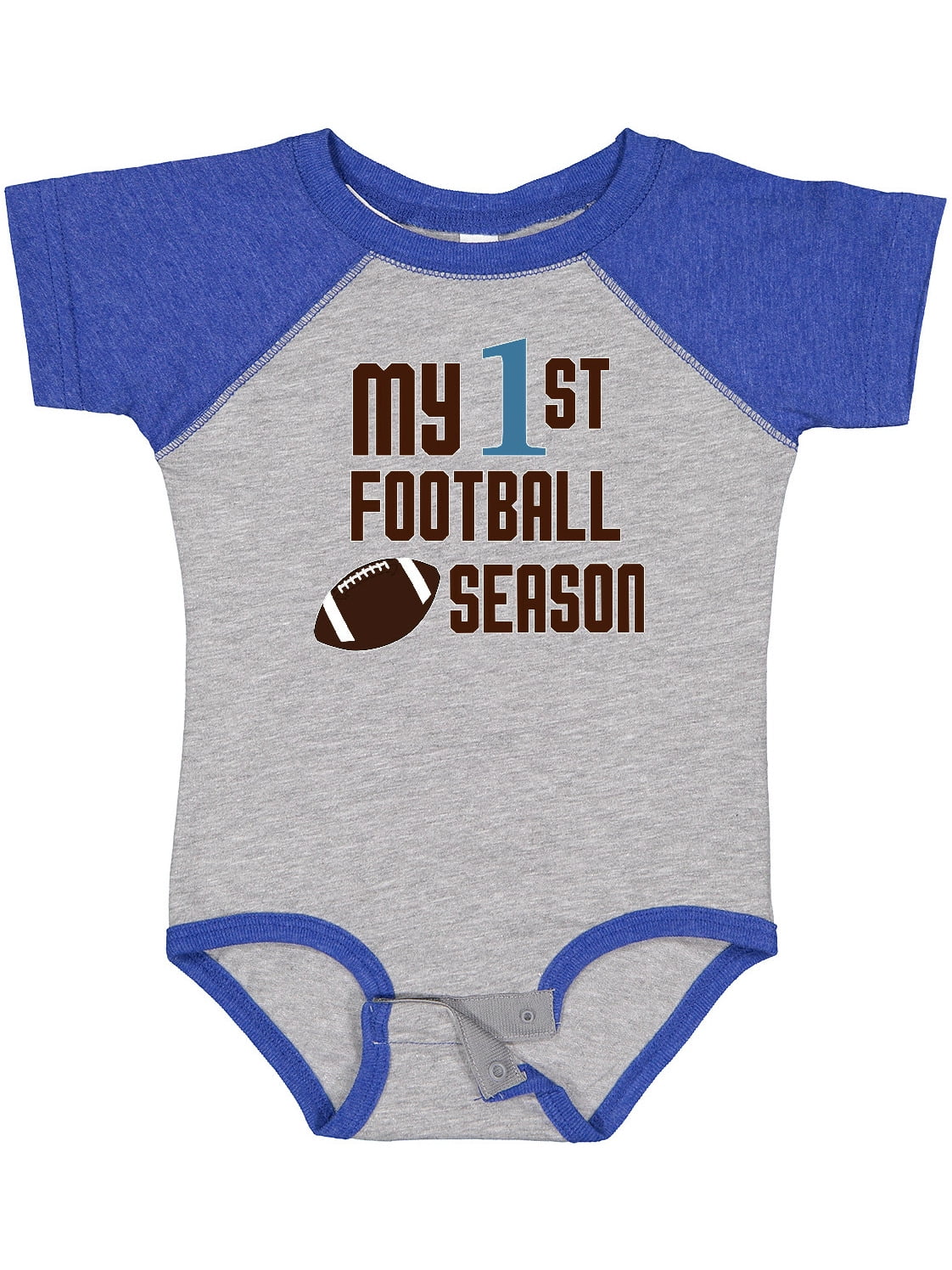 Inktastic My First Football Season Boys or Girls Baby Bodysuit