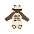 thumbnail image 1 of Inktastic My First Football Season Boys or Girls Long Sleeve Baby Bodysuit, 1 of 5