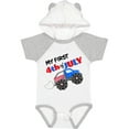 thumbnail image 1 of Inktastic My First Fourth of July Monster Truck Boys or Girls Baby Bodysuit, 1 of 5