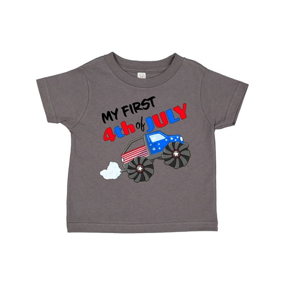 Inktastic My First Fourth of July Monster Truck Boys or Girls Toddler T-Shirt