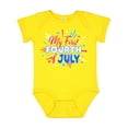 thumbnail image 1 of Inktastic My First Fourth of July- Red, White, and Blue Fireworks Boys or Girls Baby Bodysuit, 1 of 5