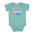 thumbnail image 1 of Inktastic My First Fourth of July- Red, White, and Blue Fireworks Boys or Girls Baby Bodysuit, 1 of 5