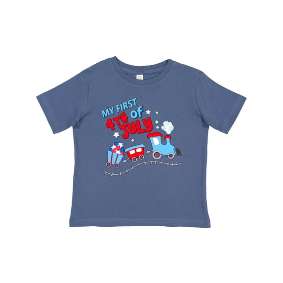 Inktastic My First Fourth of July Train Boys or Girls Baby T-Shirt