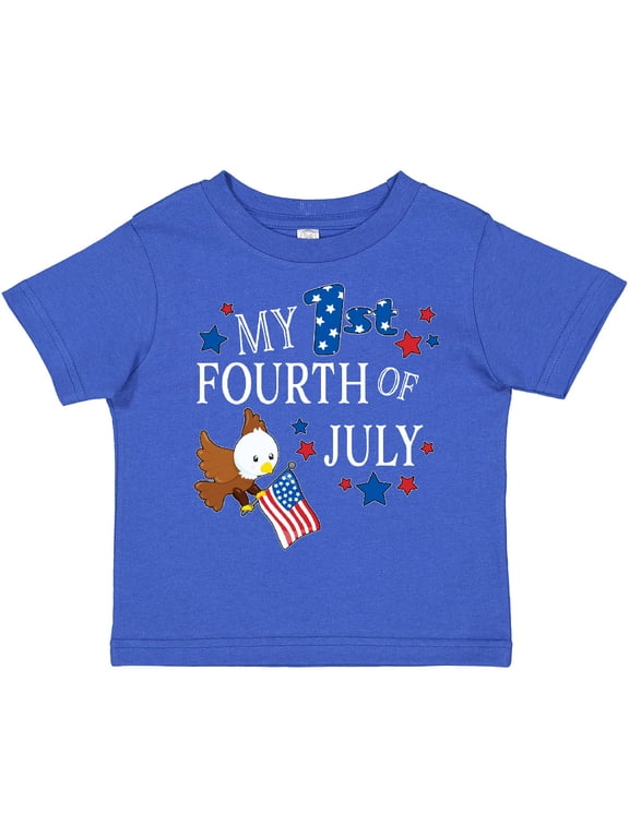 My First Fourth of July- eagle Boys or Girls Toddler T-Shirt