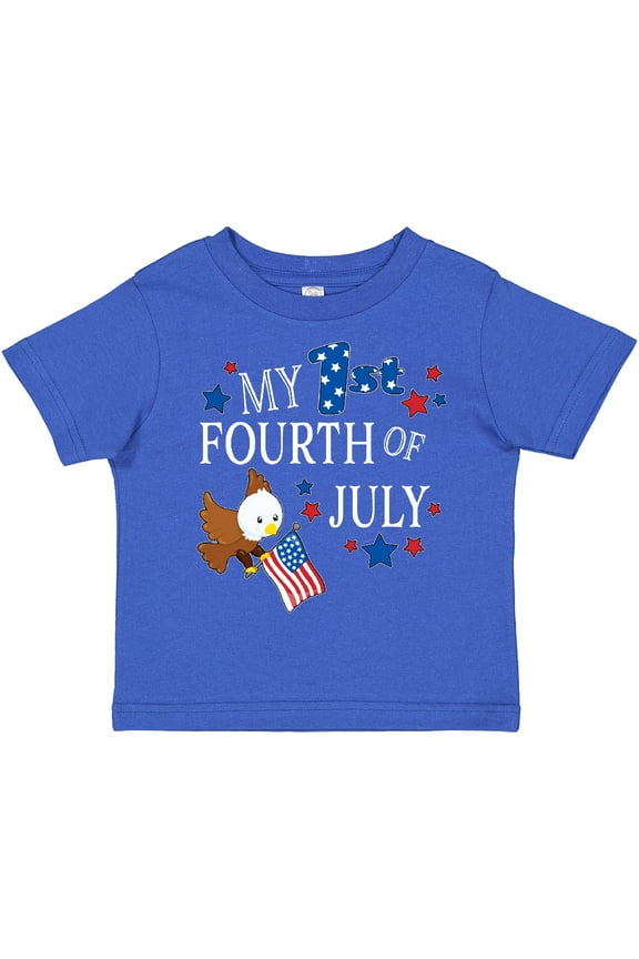 My First Fourth of July- eagle Boys or Girls Toddler T-Shirt