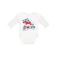 thumbnail image 1 of Inktastic My First Fourth of July train Boys or Girls Long Sleeve Baby Bodysuit, 1 of 5