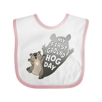 Inktastic My First Groundhog Day Cute Baby Boys or Girls Baby Bib