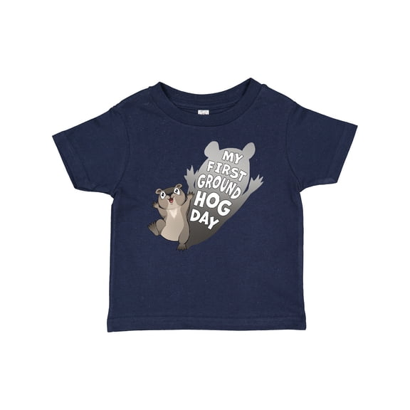 Inktastic My First Groundhog Day Cute Baby Boys or Girls Baby T-Shirt