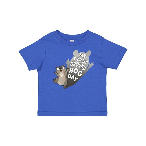 Inktastic My First Groundhog Day Cute Baby Boys or Girls Baby T-Shirt