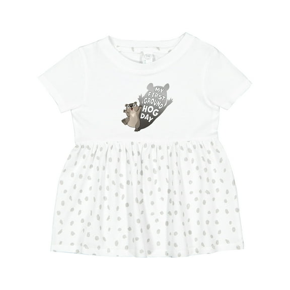 Inktastic My First Groundhog Day Cute Baby Girls Baby Dress