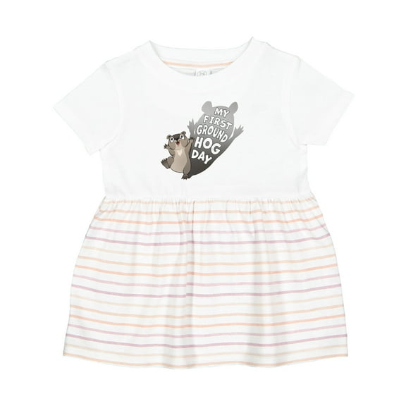 Inktastic My First Groundhog Day Cute Baby Girls Baby Dress