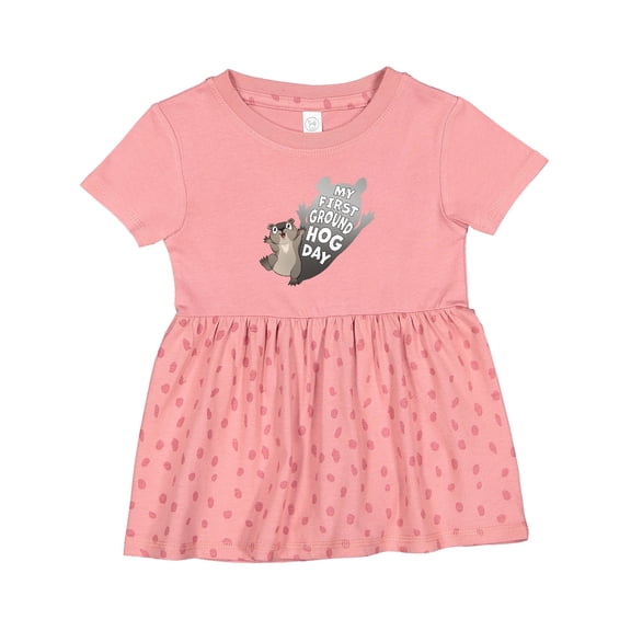 Inktastic My First Groundhog Day Cute Baby Girls Baby Dress