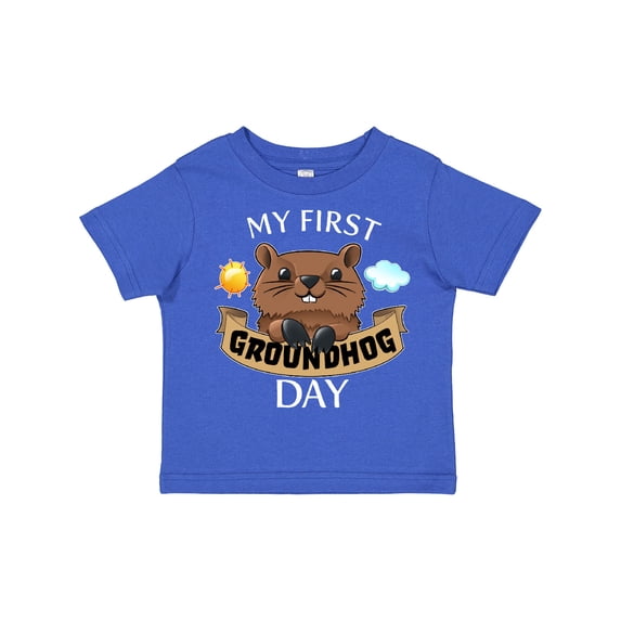 Inktastic My First Groundhog Day- cute Boys or Girls Toddler T-Shirt