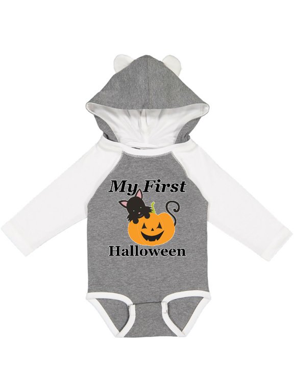 My First Halloween Boys or Girls Long Sleeve Baby Bodysuit