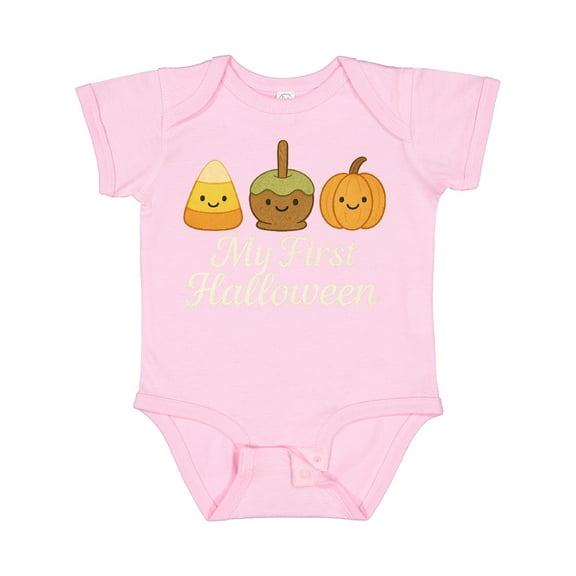 Inktastic My First Halloween Cute Candy Corn Pumpkin Fall Boys or Girls Baby Bodysuit