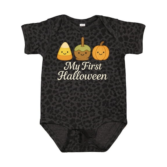 Inktastic My First Halloween Cute Candy Corn Pumpkin Fall Boys or Girls Baby Bodysuit