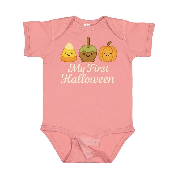 Inktastic My First Halloween Cute Candy Corn Pumpkin Fall Boys or Girls Baby Bodysuit