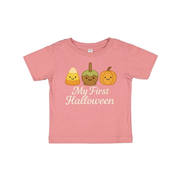 Inktastic My First Halloween Cute Candy Corn Pumpkin Fall Boys or Girls Baby T-Shirt