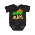thumbnail image 1 of Inktastic My First Halloween Truck with Ghost and Pumkpins Boys or Girls Baby Bodysuit, 1 of 5
