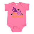 thumbnail image 1 of Inktastic My First Halloween, Witch Hat, Bats - Purple Black Boys or Girls Baby Bodysuit, 1 of 5