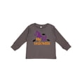 thumbnail image 1 of Inktastic My First Halloween, Witch Hat, Bats - Purple Black Boys or Girls Long Sleeve Toddler T-Shirt, 1 of 5