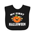 thumbnail image 1 of Inktastic My First Halloween with Pumpkin and Stars Boys or Girls Baby Bib, 1 of 4