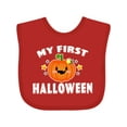thumbnail image 1 of Inktastic My First Halloween with Pumpkin and Stars Boys or Girls Baby Bib, 1 of 4