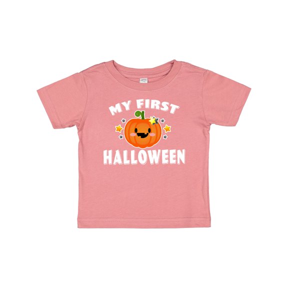 Inktastic My First Halloween with Pumpkin and Stars Boys or Girls Baby T-Shirt