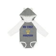 thumbnail image 1 of Inktastic My First Hanukkah Celebration Boys or Girls Long Sleeve Baby Bodysuit, 1 of 5