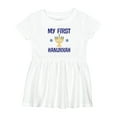 thumbnail image 1 of Inktastic My First Hanukkah Celebration Girls Baby Dress, 1 of 5